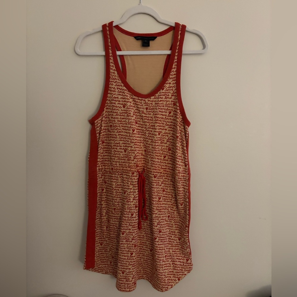 Marc by Marc Jacobs "Love Amour" Graphic Print racerback dress